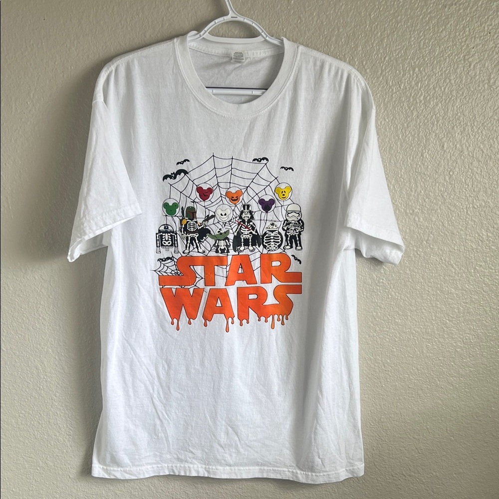 White Star Wars Graphic T-Shirt Large